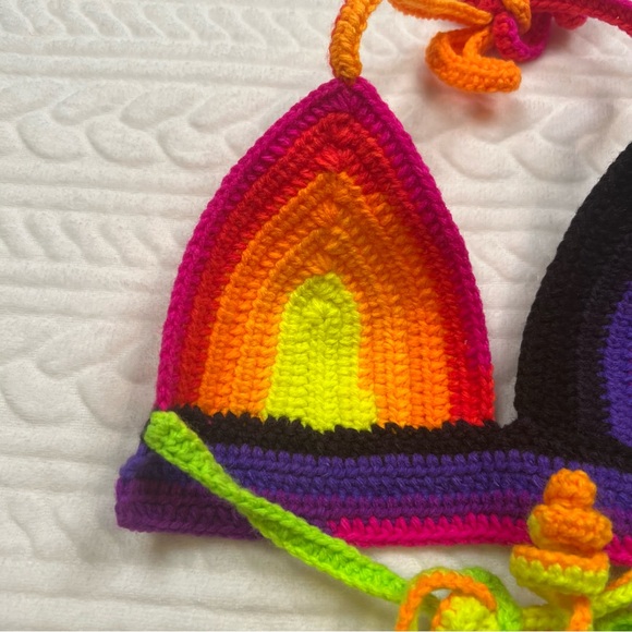 🖤 3/$15 🖤 Handmade Womans Crochet Bikini Top - Picture 7 of 9